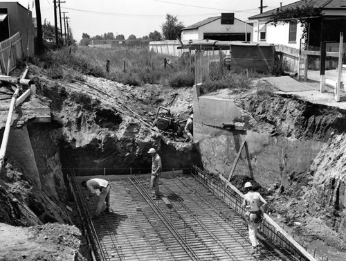 Construction of a massive storm drain