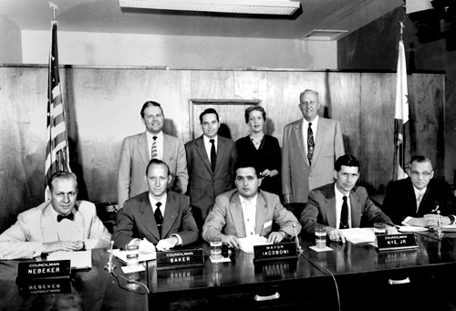 Lakewood council and staff in 1954