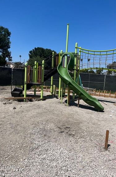 Cherry Cove new playground equipment being installed