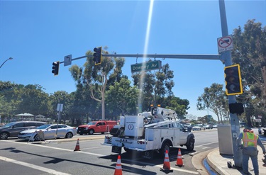 Traffic signal intersection improvement