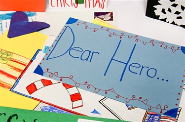 Cards with hand made drawings by children