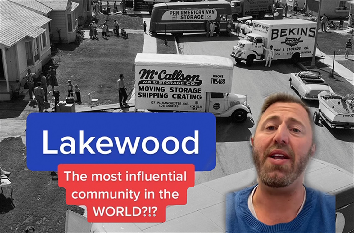 LA Minute host over photo of move-in day