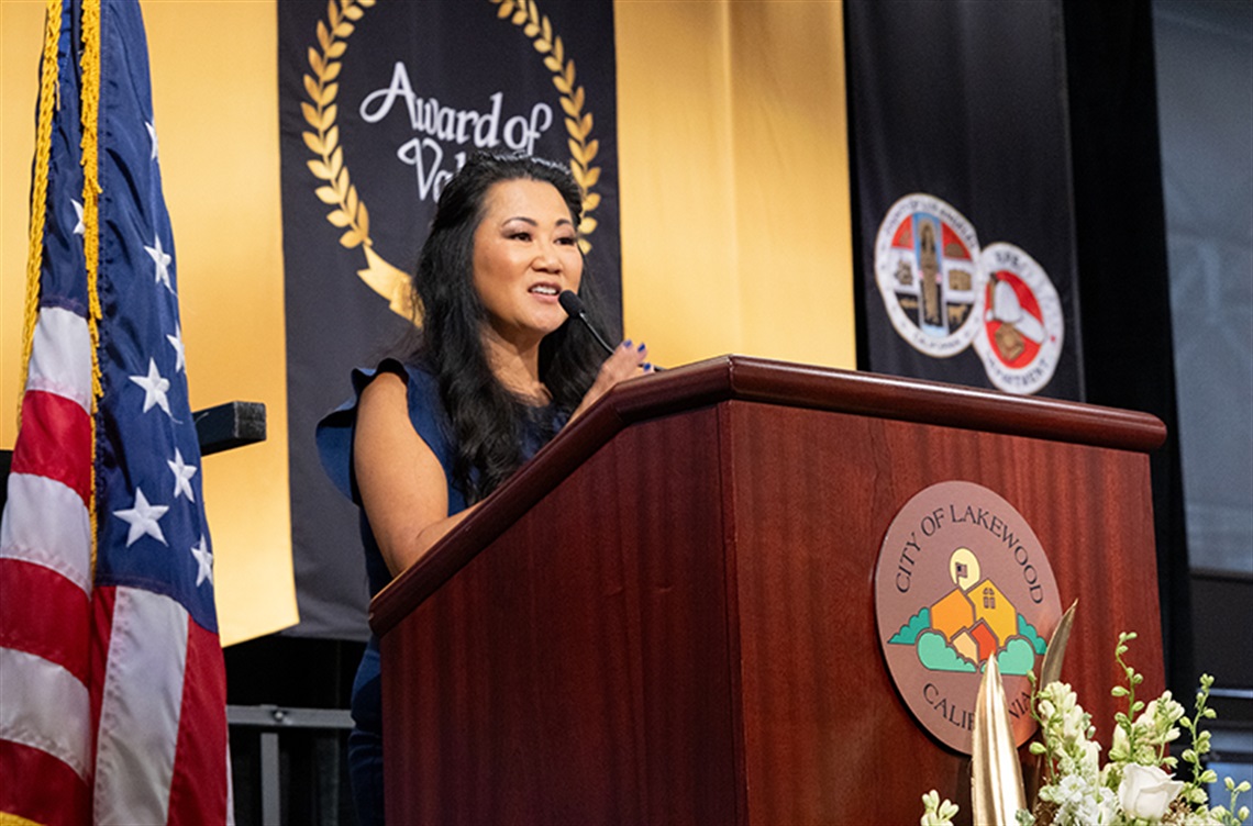 Ginger Chan hosting Award of Valor 2025