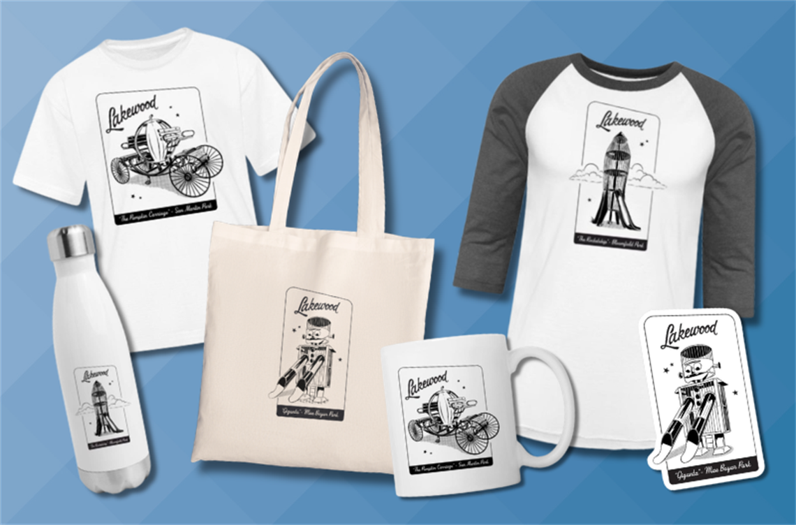 Items featuring iconic playground equipment